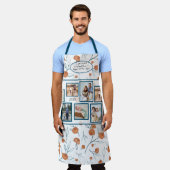 Modern Boho Floral Terracotta Blue Photos voor Nan Schort (Gedragen)