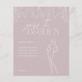 Modern Boho Floral Vrijgezellenfeest Game