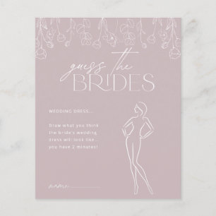 Modern Boho Floral Vrijgezellenfeest Game