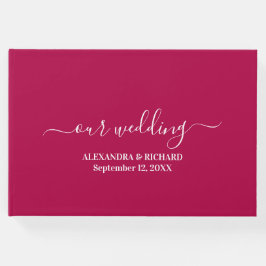 Modern Boho Floral Wedding Gastenboek