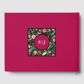 Modern Boho Floral Wedding Gastenboek (Achterkant)