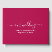 Modern Boho Floral Wedding Gastenboek (Voorkant)