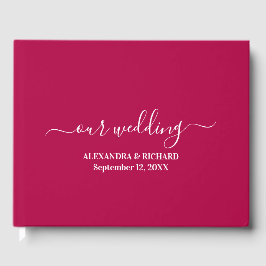 Modern Boho Floral Wedding Gastenboek