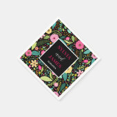 Modern Boho Floral Wedding Servet (Hoek)