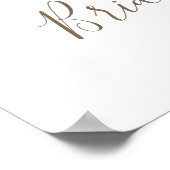 Modern Boho Floral Wreath Vrijgezellenfeest Welkom Poster (Hoek)