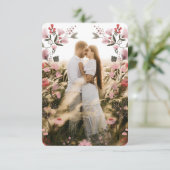 Modern Boho Folk Wedding Hartelijk dank voor uw fo Bedankkaart (Staand voorkant)