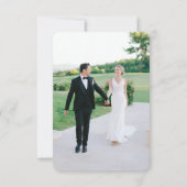 Modern Boho Folk Wedding Hartelijk dank voor uw fo Bedankkaart (Achterkant)