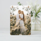 Modern Boho Folk Wedding Hartelijk dank voor uw fo Bedankkaart (Staand voorkant)