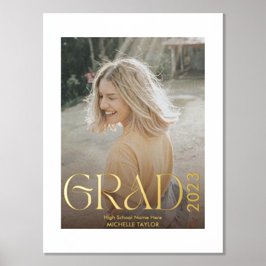 Modern Boho Foto Afstuderen Prints van de Folie va (Voorkant)