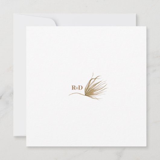 Modern Boho foto slaat de datum op (Achterkant)