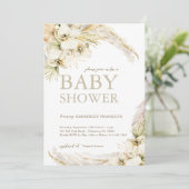 Modern Boho Gender Neutral Baby shower Kaart (Staand voorkant)