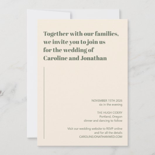 Modern Boho Geometric Blue Pink Wedding Kaart (Voorkant)