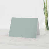 Modern Boho Geometric Green Grey Taupe Bedankkaart (Achterkant)