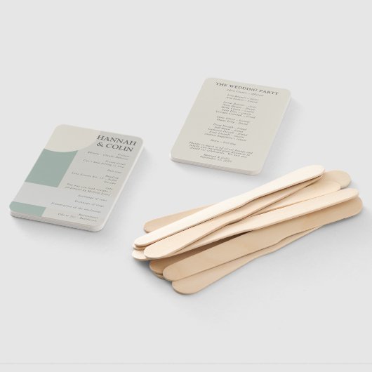 Modern Boho Geometric Green Grey Taupe Pr Handwaaier (Niet-gemonteerd)