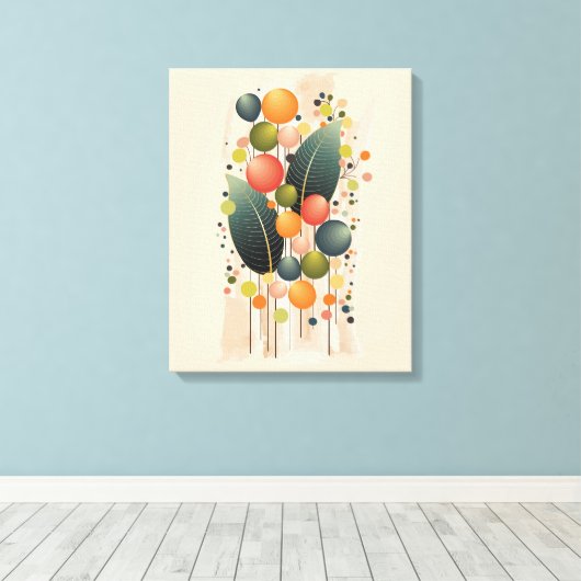 Modern Boho & geometrisch Canvas Afdruk (Insitu (Houten vloer))