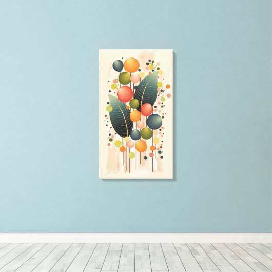 Modern Boho & geometrisch Canvas Afdruk (Insitu (Houten vloer))