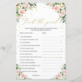 Modern boho greenery blush vindt het gastspel