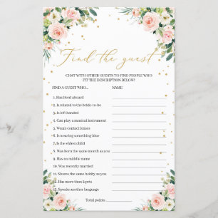Modern boho greenery blush vindt het gastspel