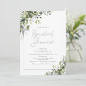 Modern Boho Greenery Foliage Vrijgezellenfeest Kaart (Staand voorkant)