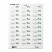 Modern boho Greenery verlaat waterverf bruiloft Etiket (Full Sheet)