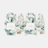 Modern Boho groen laat Baby shower Bedankdoosjes (Uitgevouwen)
