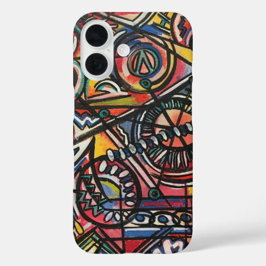 Modern Boho-Hand Painted Abstract Art Case-Mate iPhone Case (Achterkant)