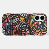 Modern Boho-Hand Painted Abstract Art Case-Mate iPhone Case (Achterkant (horizontaal))
