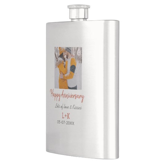 Modern boho happy anniversary naam toevoegen datum flacon (Links)