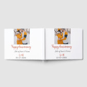 Modern boho happy anniversary naam toevoegen datum gastenboek (Volledig)