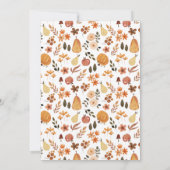 Modern Boho Herfst/Herfst Pompoen Baby shower Invi Kaart (Achterkant)