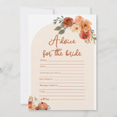 Modern Boho Herfst Pompoen Advies voor de bruid sp Kaart (Voorkant)