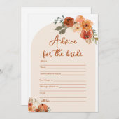 Modern Boho Herfst Pompoen Advies voor de bruid sp Kaart (Voorkant / Achterkant)