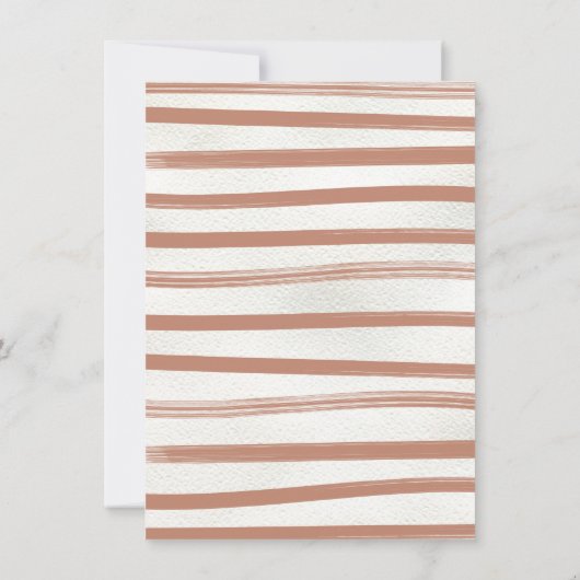 Modern Boho Holiday Kerstparty Branch Kaart (Achterkant)