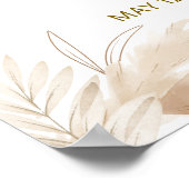 Modern Boho Ice Cream Popcicle Baby shower Welkom Poster (Hoek)