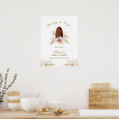 Modern Boho Ice Cream Popcicle Baby shower Welkom Poster (Keuken)