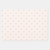 Modern Boho Inpakpapier 3 stuks Roest Neutraal Vel (Voorkant)