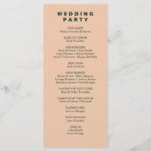 Modern Boho Jewel Earth Tone Program Flyer Programmakaart (Achterkant)