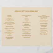 Modern Boho Jewel Earth Tone Trivouvoe Program Fly Flyer (Achterkant)