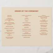 Modern Boho Jewel Earth Tone Trivouvoe Program Fly Flyer (Achterkant)