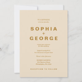 Modern Boho Jewel Earth Tone Wedding Invitations Kaart