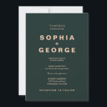 Modern Boho Jewel Earth Tone Wedding Invitations Kaart<br><div class="desc">Dit prachtige ontwerp bevat spijkerbroeken en aardtonen,  samen met eenvoudige moderne lettertypen. Bekijk het hele collectie voor meer overeenkomende objecten!</div>