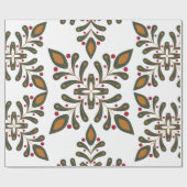 Modern Boho kerst inpakpapier (Vlak)