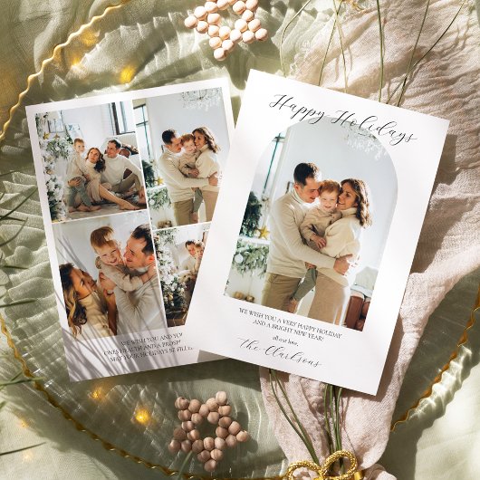 Modern Boho Kerstkaart  Kaart