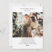 Modern Boho-kerstkaart met foto-ingang Feestdagenkaart (Achterkant)