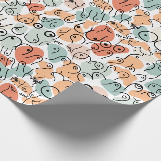 Modern boho Kerstmis Cadeaupapier (Hoek)