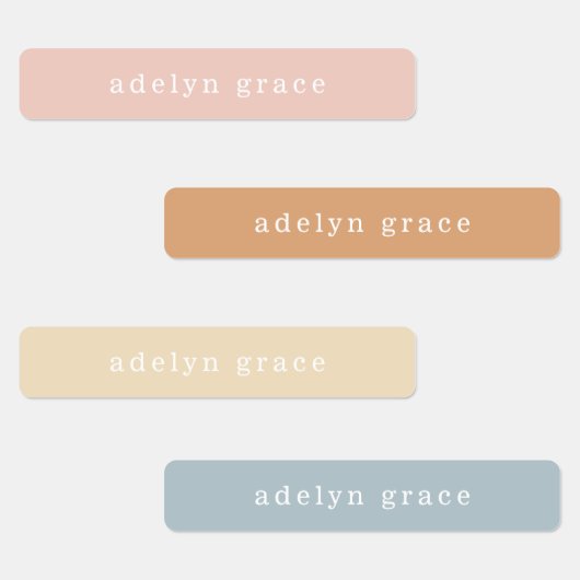 Modern Boho Kinder Name Labels (Groep)