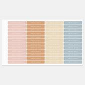 Modern Boho Kinder Name Labels (Vel)