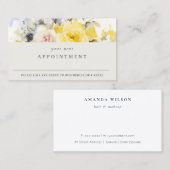 Modern Boho Kleurrijk Roos Bloemen Afspraak Visitekaartje (Voorkant / Achterkant)