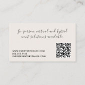 Modern boho landschap met QR-code Visitekaartje (Achterkant)