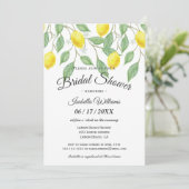 Modern Boho Lemon Summer Bridal Shower Kaart (Staand voorkant)